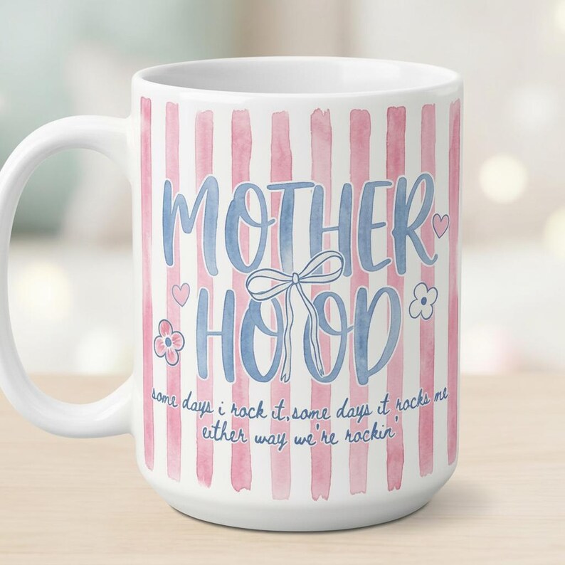 Retro Motherhood Mug, Trendy Mama, Mom Life, Mother's Day Gift, Cool Mom Club