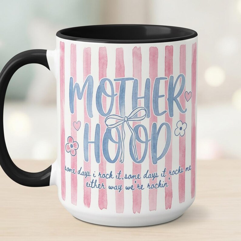 Retro Motherhood Mug, Trendy Mama, Mom Life, Mother's Day Gift, Cool Mom Club