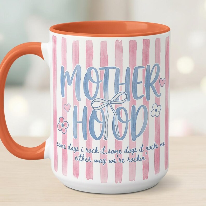 Retro Motherhood Mug, Trendy Mama, Mom Life, Mother's Day Gift, Cool Mom Club