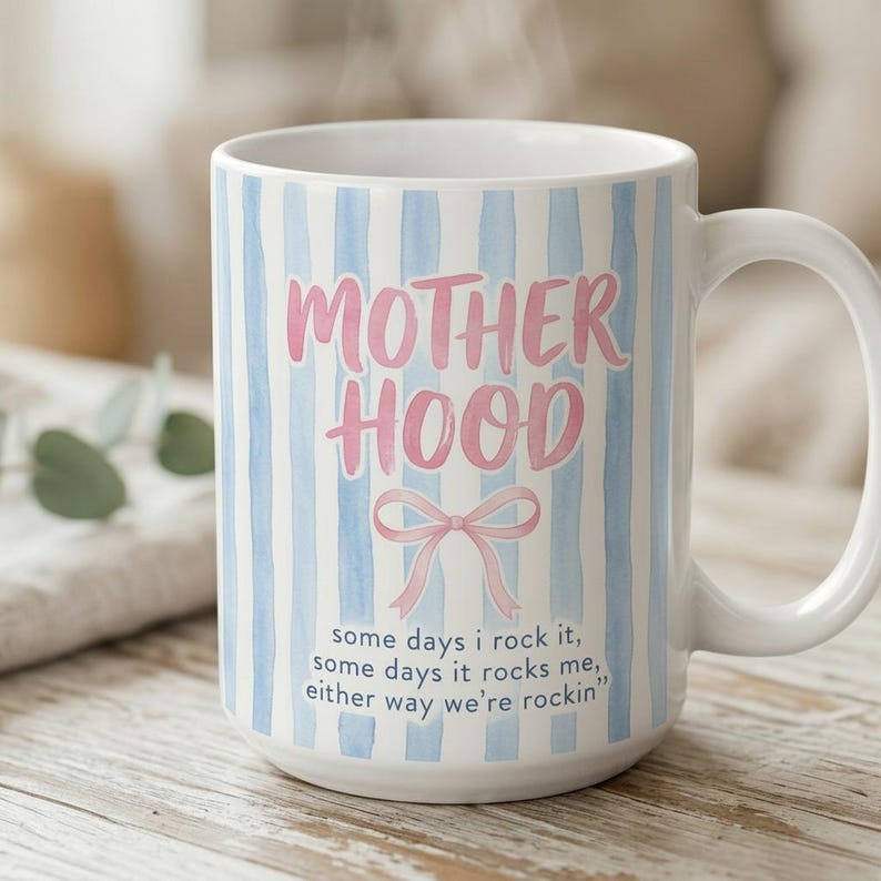 Retro Motherhood Mug, Mama Coquette, Mom Life, Mother's Day Gift, Cool Mom Club