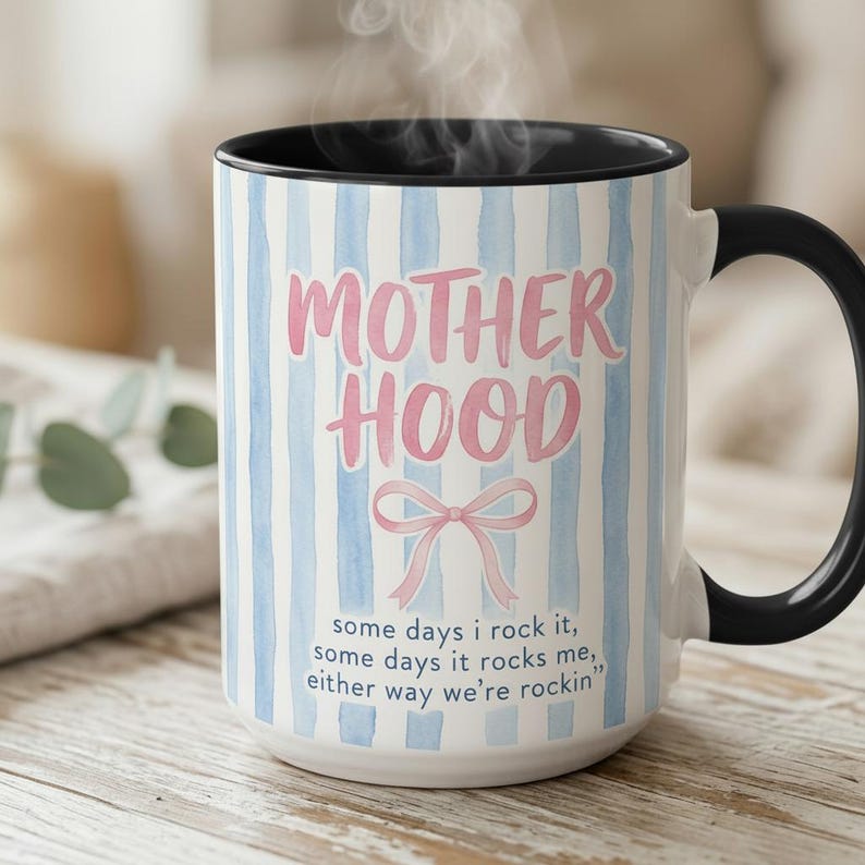 Retro Motherhood Mug, Mama Coquette, Mom Life, Mother's Day Gift, Cool Mom Club