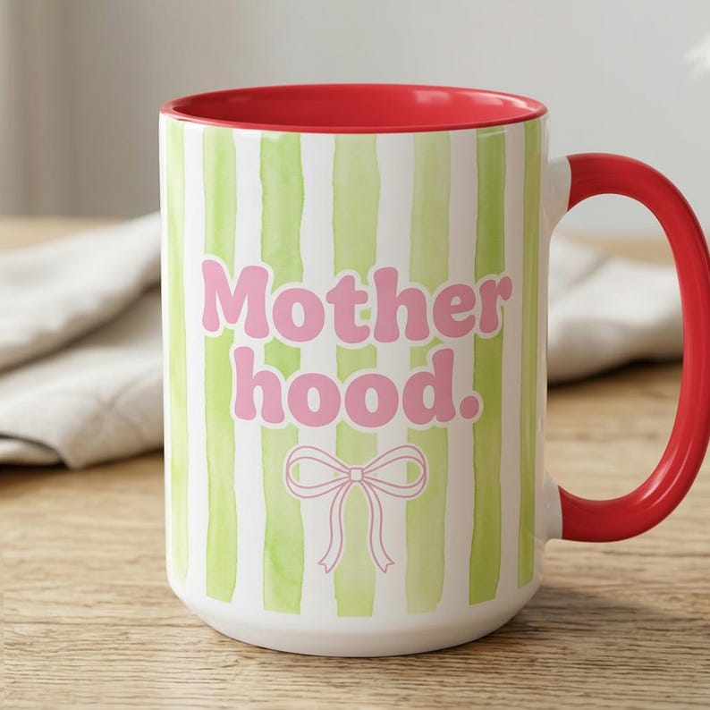Retro Motherhood Mug, Cool Mom Club, Mama Coquette, Mom Life, Mother's Day Gift