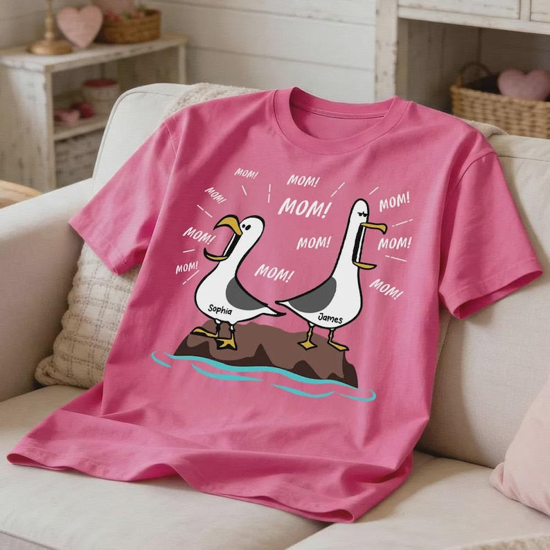 Personalized Seagull Mom Mom Mom Shirt, Finding Nemo Seagulls T-Shirt