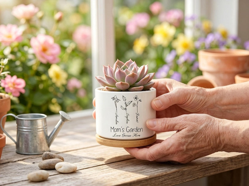 Personalized Cute Planter for Graduate, Class of 2026 Gift, Teacher Appreciation Gift