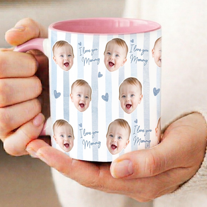 Personalized Baby Face Mug, Mother's Day Gift, Fathers Day Gifts