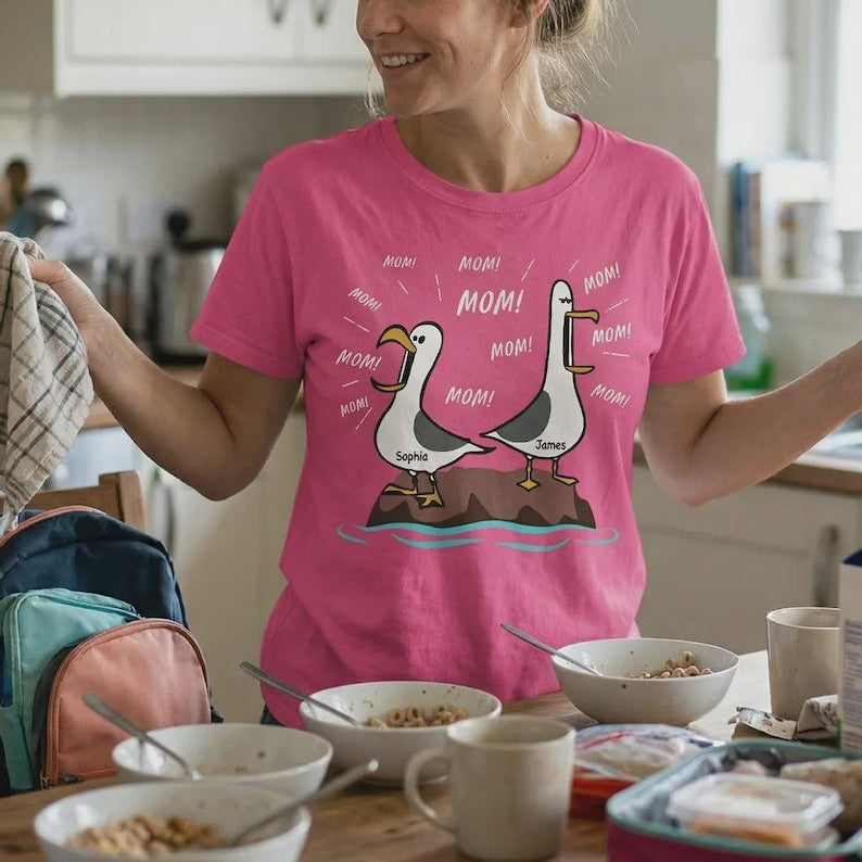 Personalized Seagull Mom Mom Mom Shirt, Finding Nemo Seagulls T-Shirt