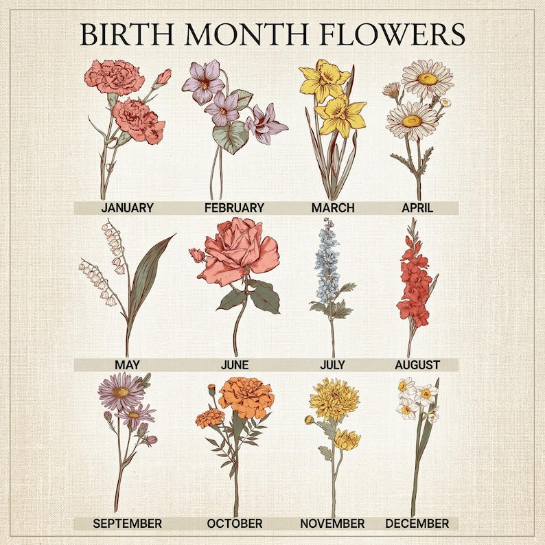 Custom First Mom Now Grandma Ribbon Tie Ceramic Flower Vase, Birth Month Flower Vase
