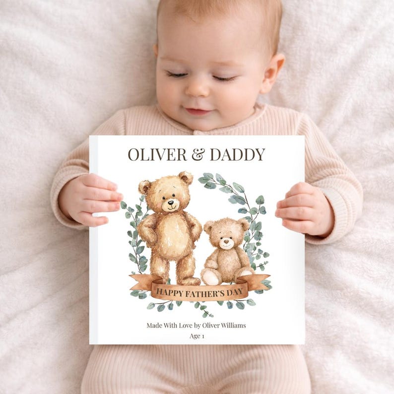 Personalized Father’s Day Book from Child, First Father’s Day Gift, Daddy Storybook