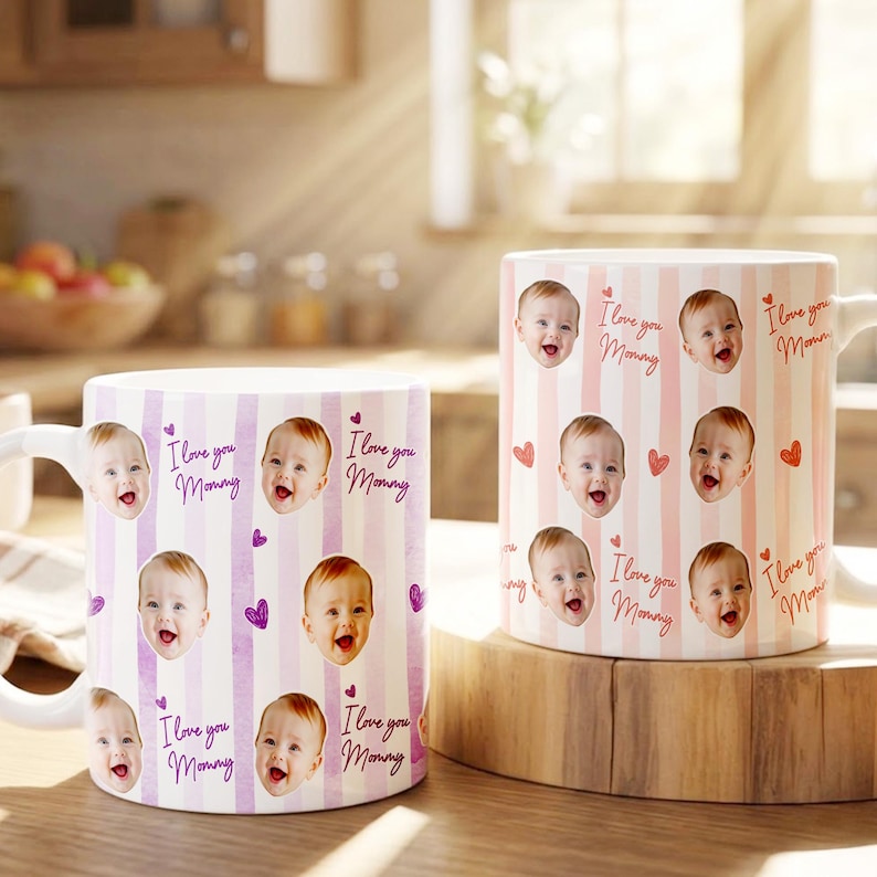 Personalized Baby Face Mug, Mother's Day Gift, Fathers Day Gifts