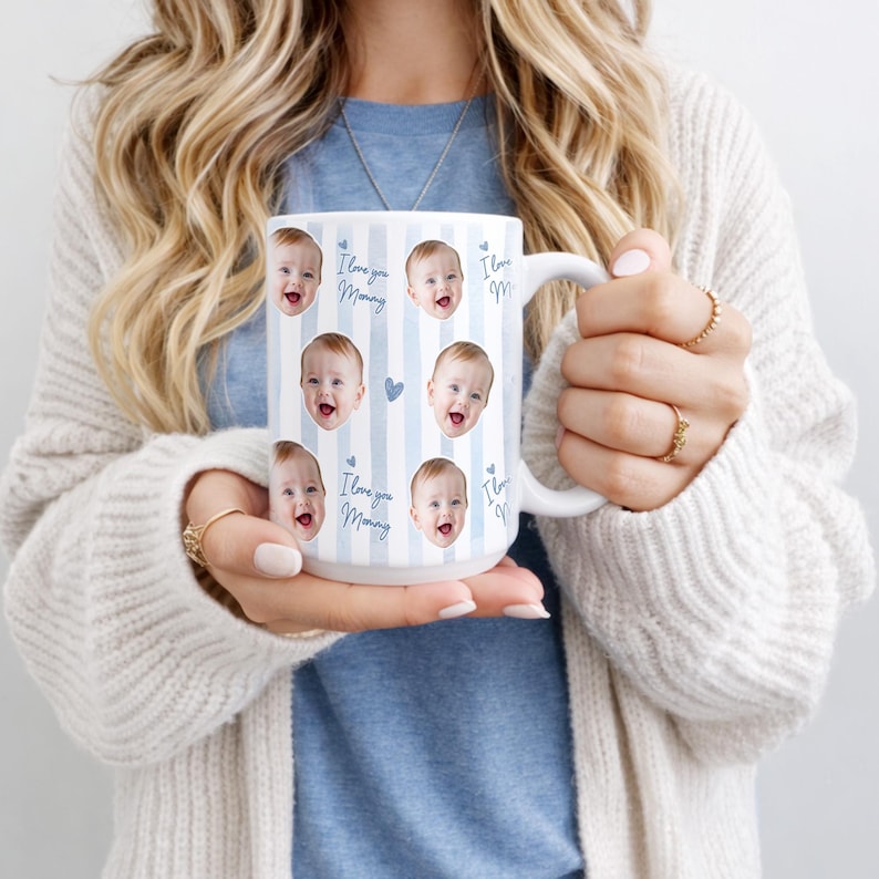 Personalized Baby Face Mug, Mother's Day Gift, Fathers Day Gifts