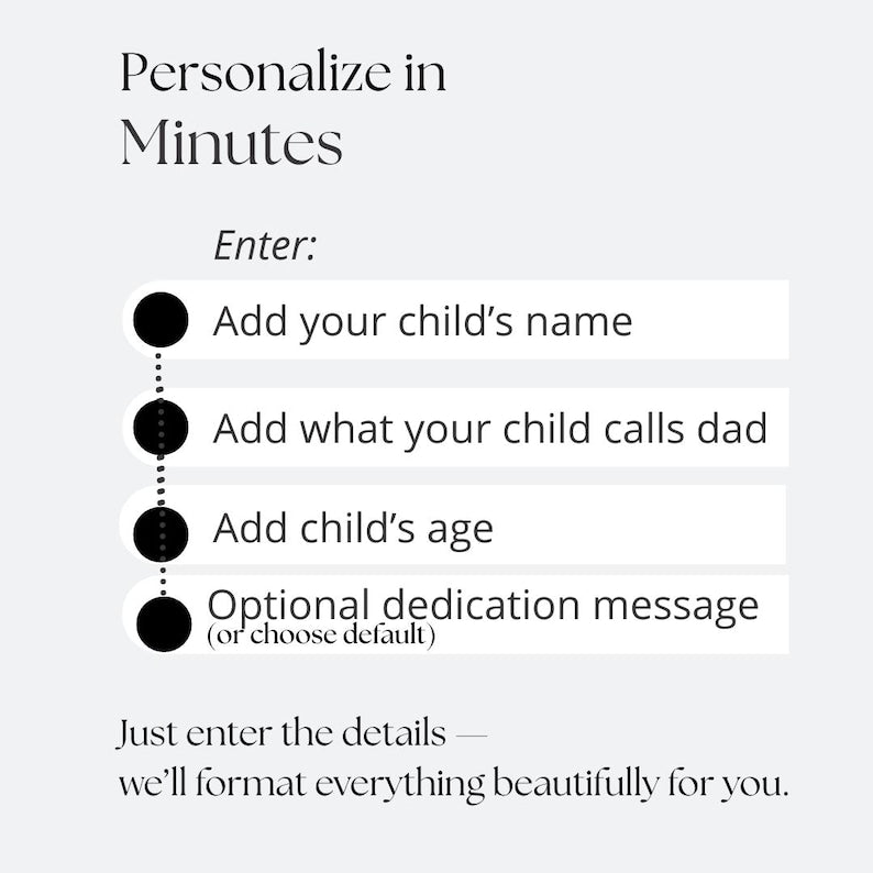 Personalized Hunting Dad Book, Custom Daddy Hunting Keepsake Story Book