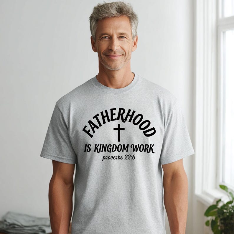 Custom Bible Verse Fatherhood Shirt Personalized Fatherhood Is Kingdom Work Tees