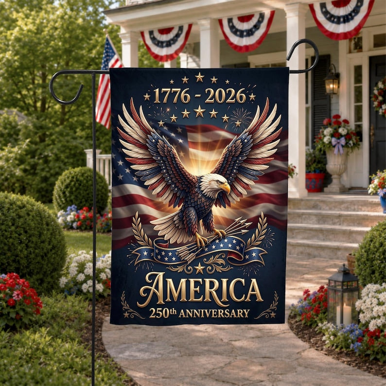 250 Anniversary Usa Flag, Patriotic House Flags