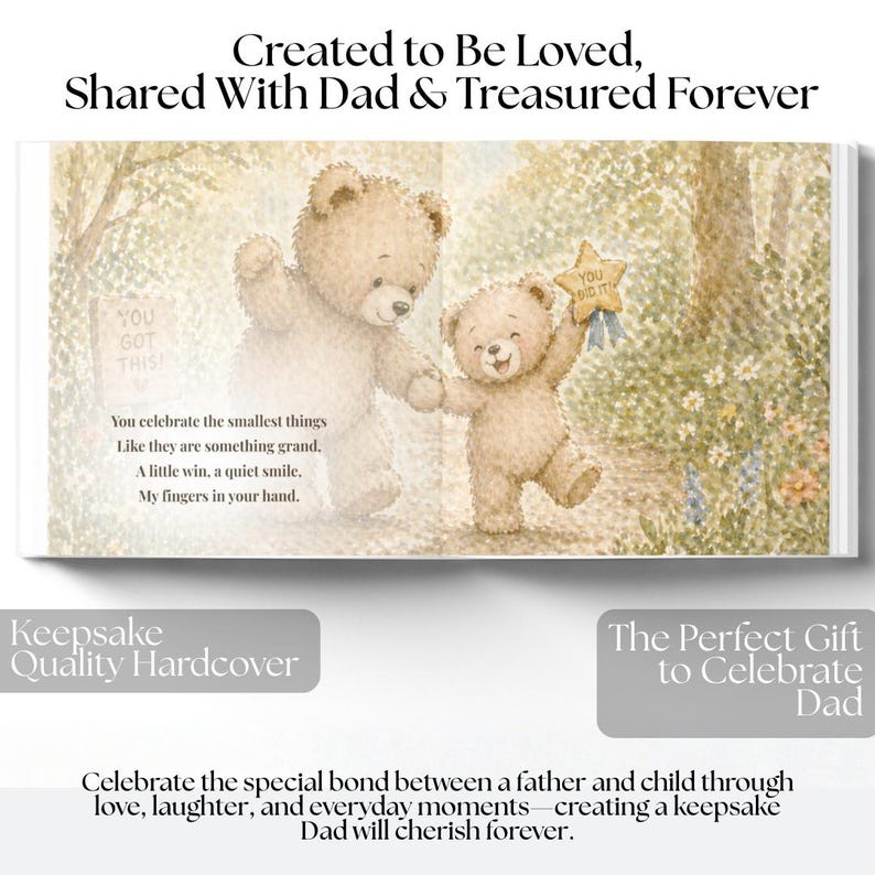 Personalized Father’s Day Book from Child, First Father’s Day Gift, Daddy Storybook