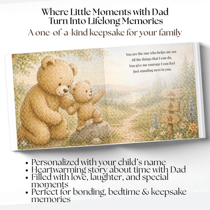 Personalized Father’s Day Book from Child, First Father’s Day Gift, Daddy Storybook