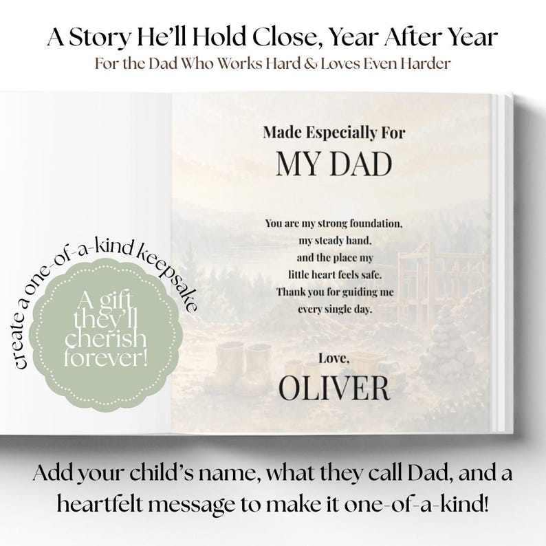Baby’s First Father’s Day with Daddy Personalized Children's Book