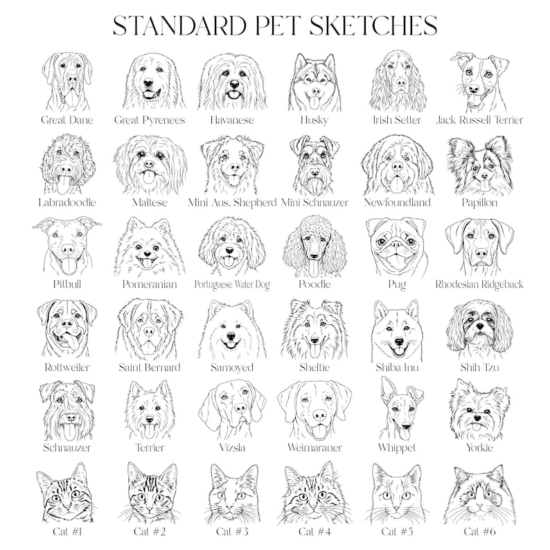 Pet Wedding Napkins with Dog Breed Design, Personalized Foil Cocktail Party Napkins for Weddings