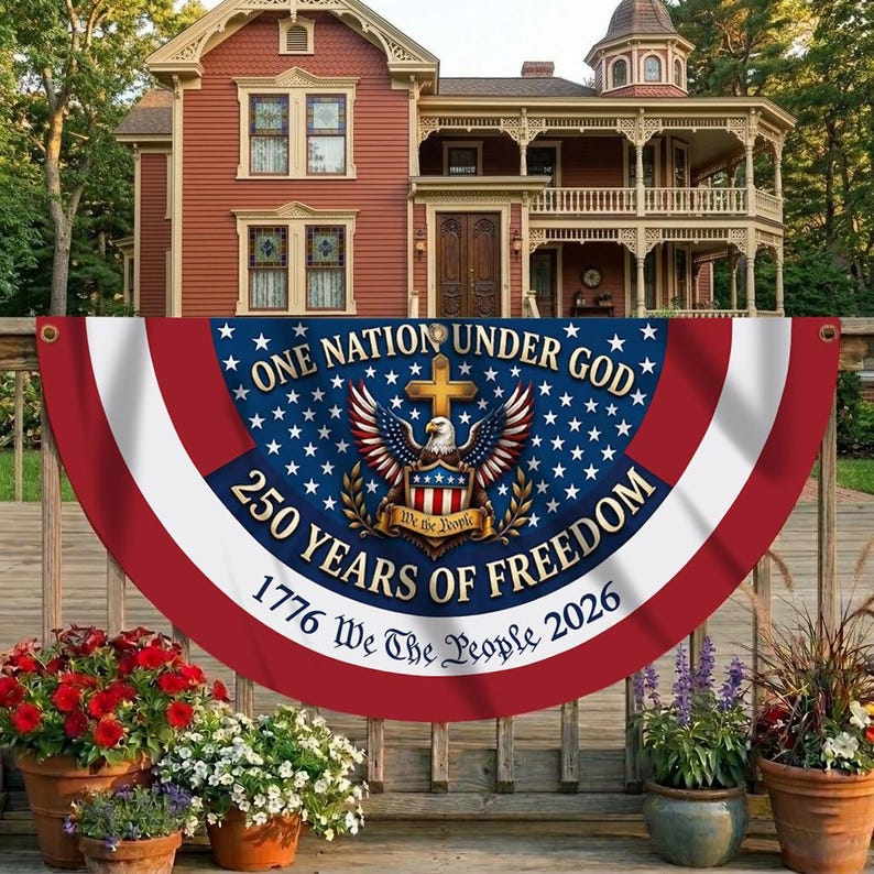 250th Anniversary Banner, We The People Banner, 1776 2026 Banner