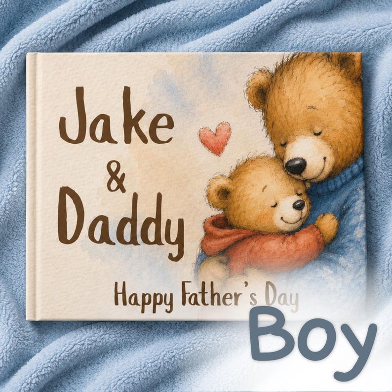 Boy or Girl Personalized Daddy & Me Storybook: Custom Father's Day Keepsake