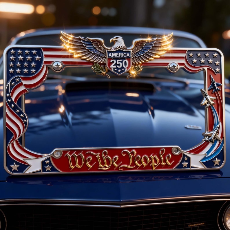 250th Anniversary Car Accessory for Veterans and Military Gifts
