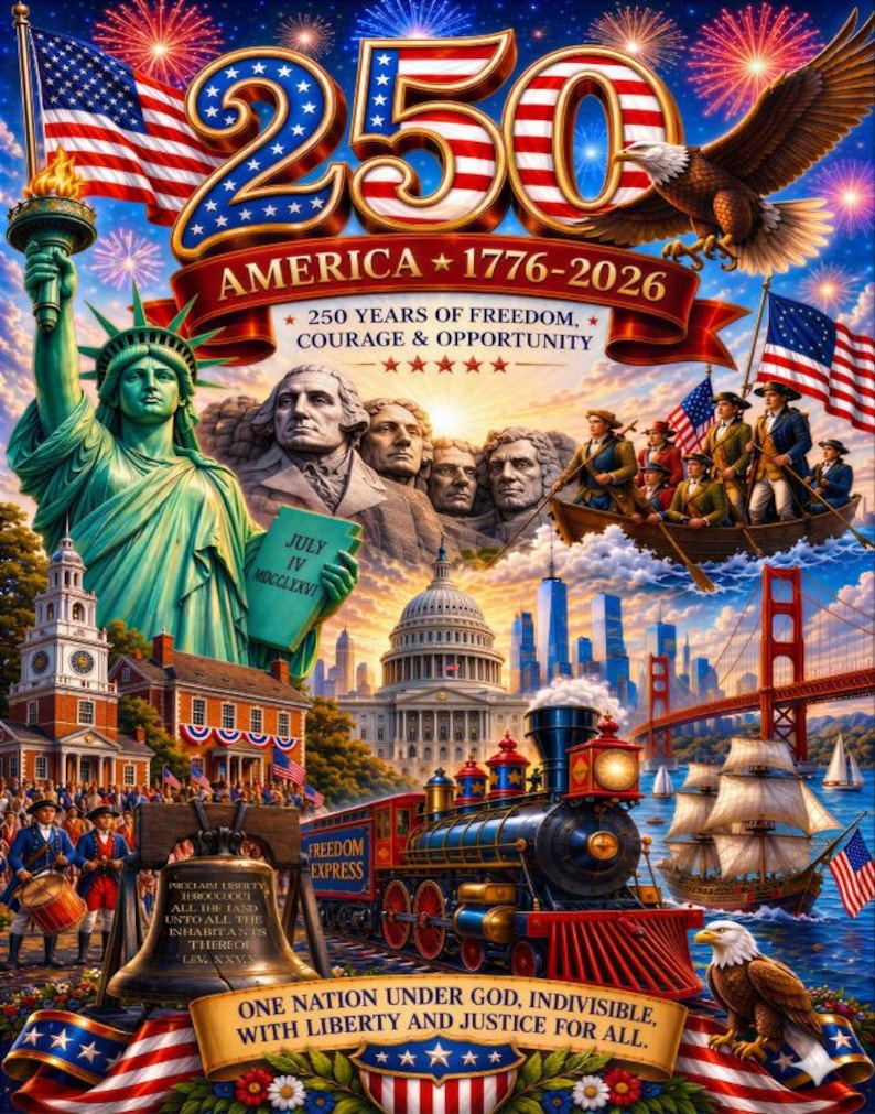America 250th Anniversary Puzzle | Patriotic USA Jigsaw