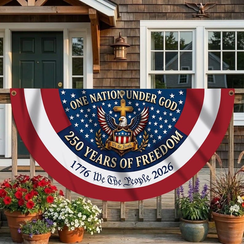 250th Anniversary Banner, We The People Banner, 1776 2026 Banner
