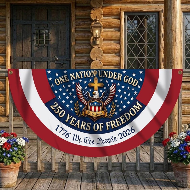 250th Anniversary Banner, We The People Banner, 1776 2026 Banner