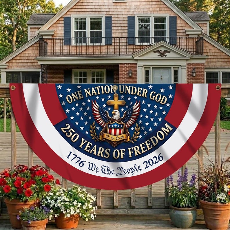 250th Anniversary Banner, We The People Banner, 1776 2026 Banner