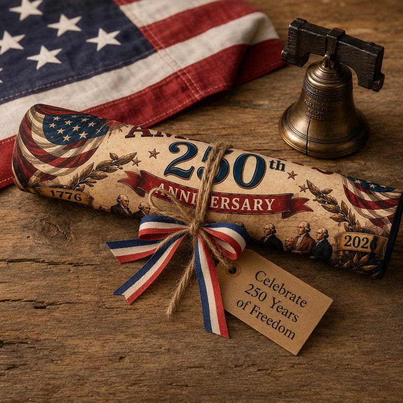 USA 250th Anniversary Patriotic Bunting Banner | America 1776–2026 Semicircle Fence Flag