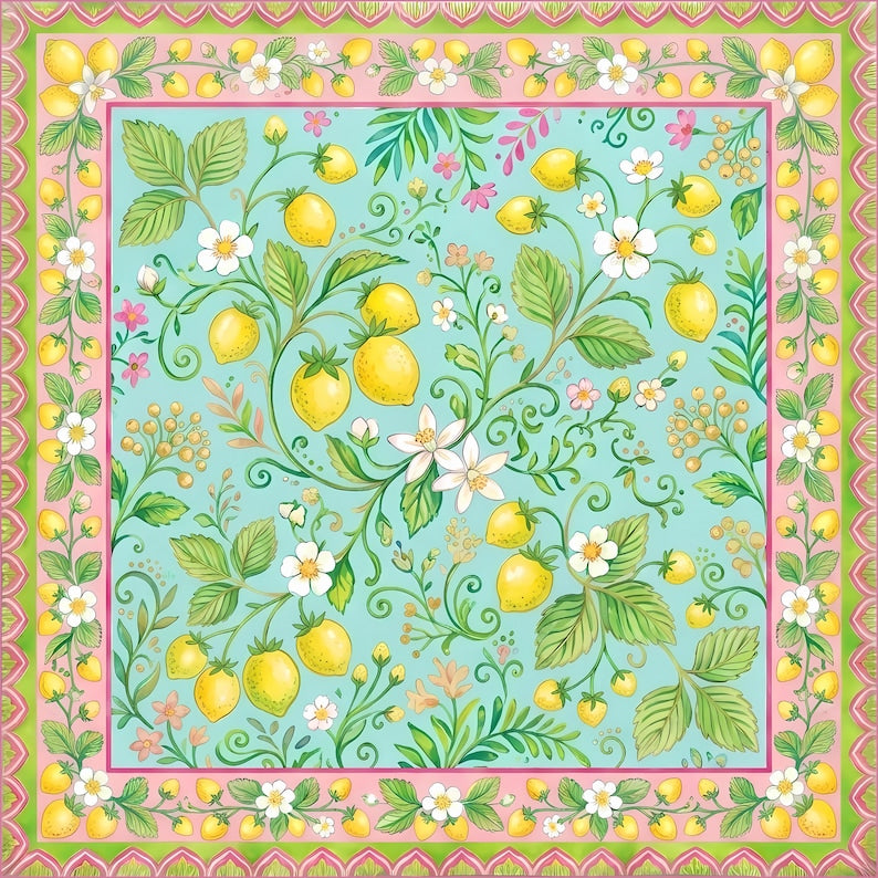 Vintage Botanical Rabbit Mahjong Mat, William Morris Style Floral Playmat, Extra Thick Nonslip Table Cover