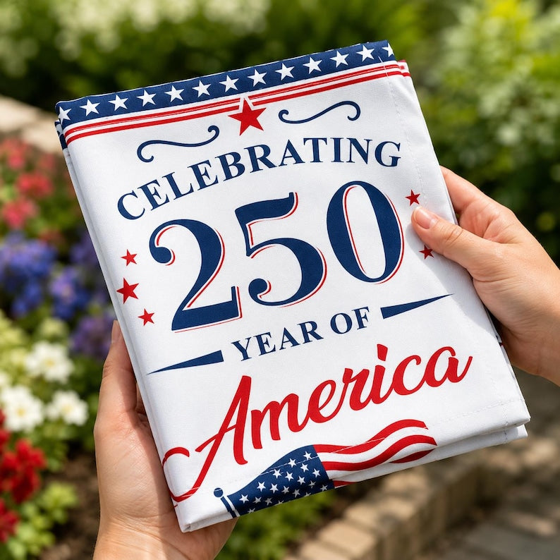 250th America Anniversary Garden Flag, Patriotic 1776-2026 Yard Flag