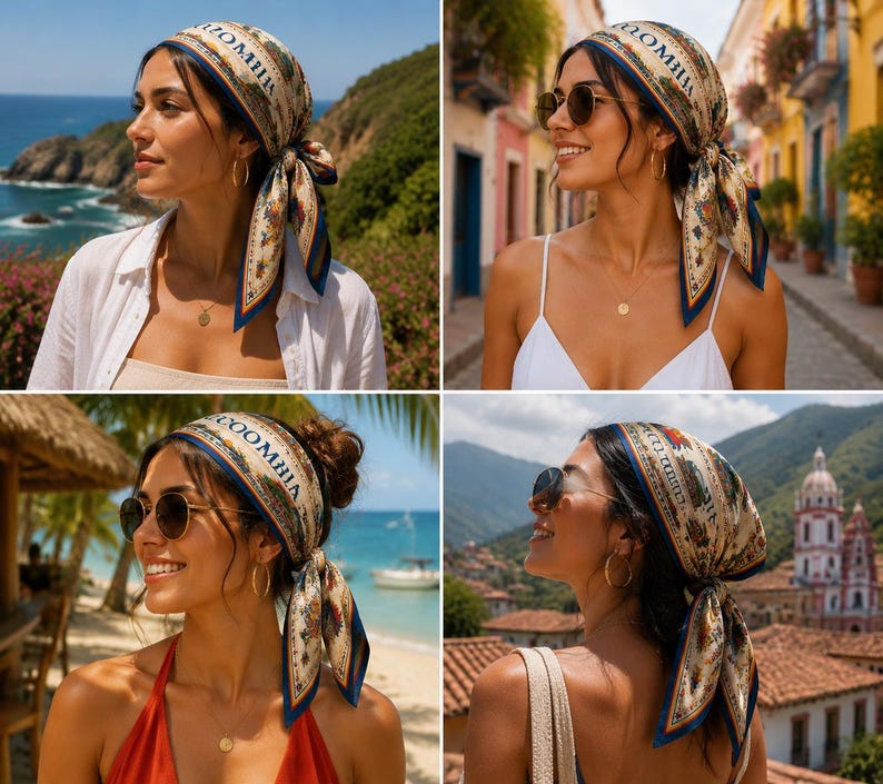 Custom Colombia Scarf, Custom Colombia Bandana