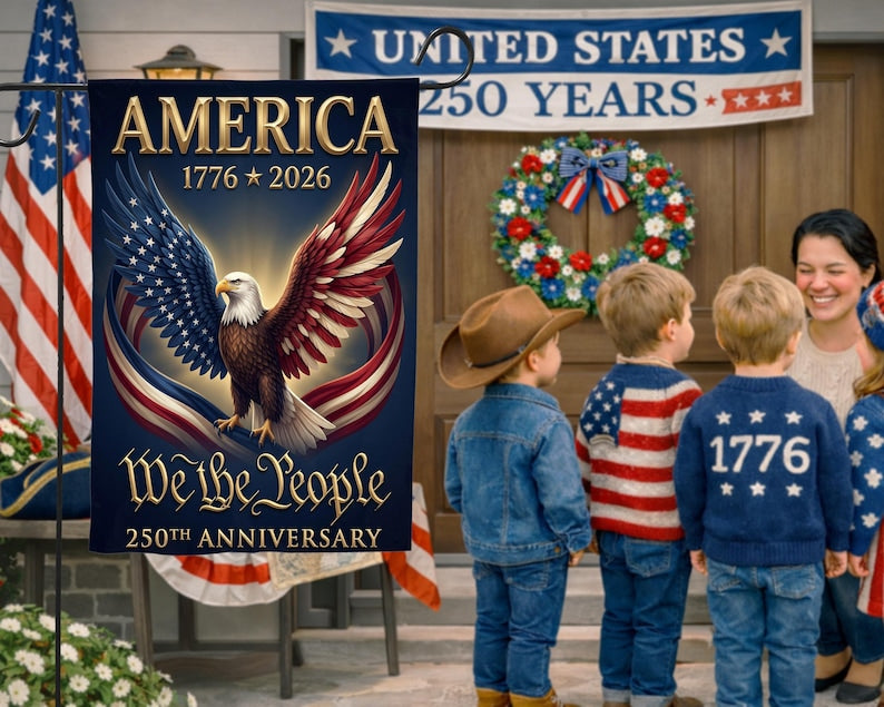 250 Anniversary Usa Garden Flag