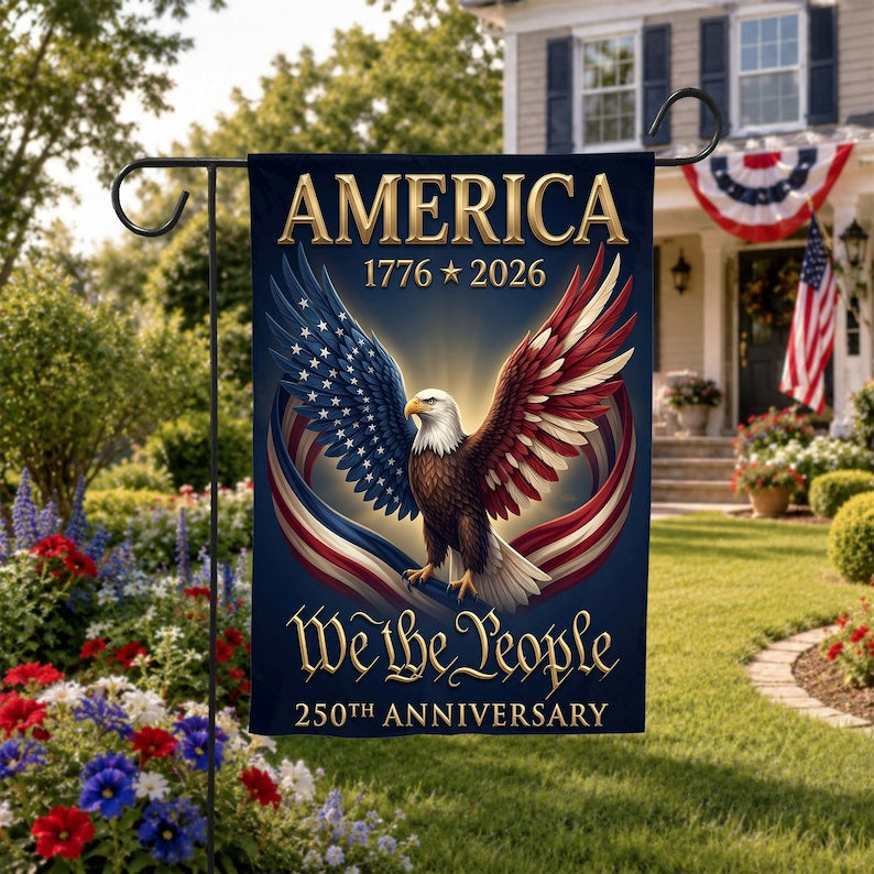 250 Anniversary Usa Garden Flag