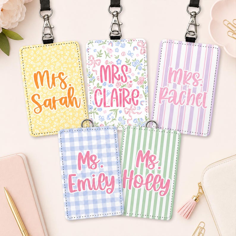 Custom Vintage Floral Teacher Acrylic Clipboard: Personalized Back To School Teacher Gift