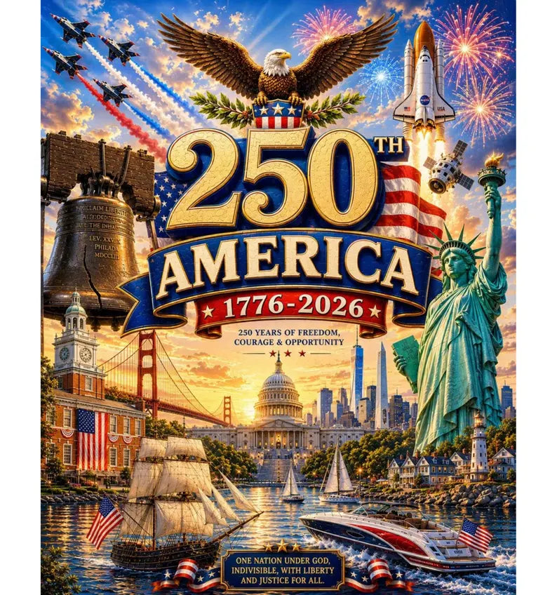 America 250th Anniversary Patriotic Jigsaw Puzzle