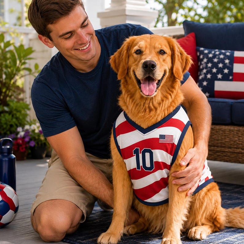 Custom Mesh Pet Soccer Jersey, Custom Name Dog Clothes
