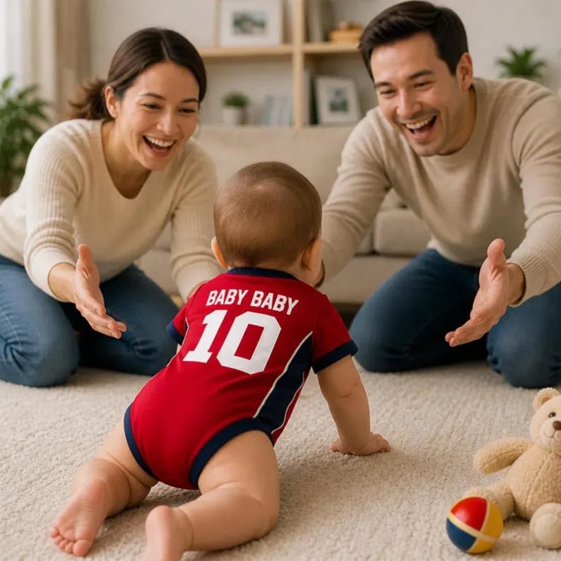 Personalized Norway Football Baby Bodysuit, Custom Soccer Infant Jersey