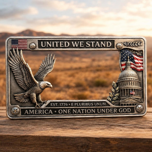 250th Anniversary License Plate Frame, America 250 Commemorative Car Tag Holder