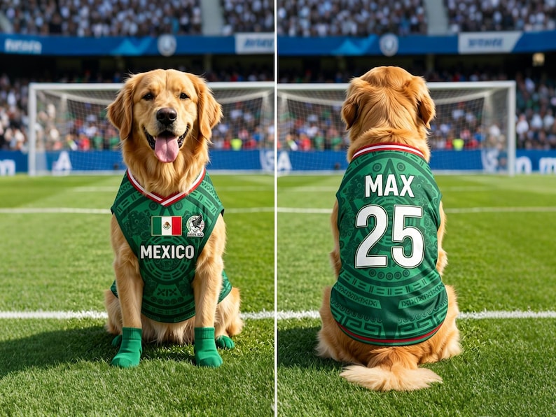 Personalized Ecuador Mesh Pet Soccer Jersey, Ecuador Name Number Puppy Sportswear