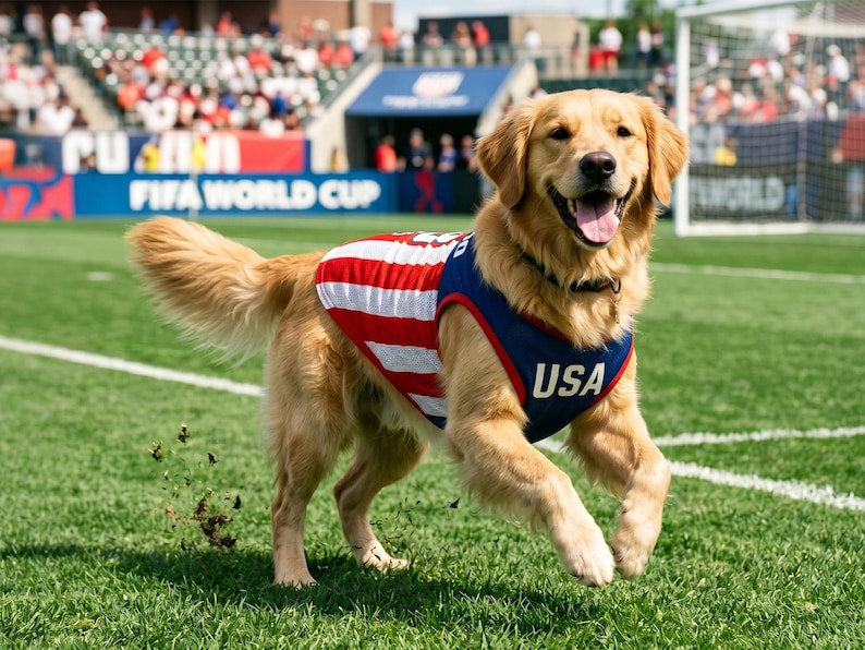 Personalized Ecuador Mesh Pet Soccer Jersey, Ecuador Name Number Puppy Sportswear