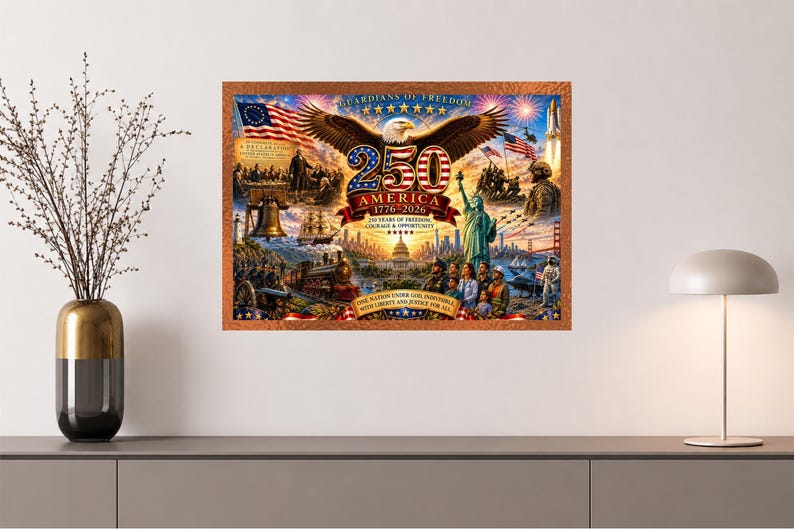 America 250th Anniversary Puzzle | Patriotic USA Jigsaw | Statue of Liberty & Mount Rushmore