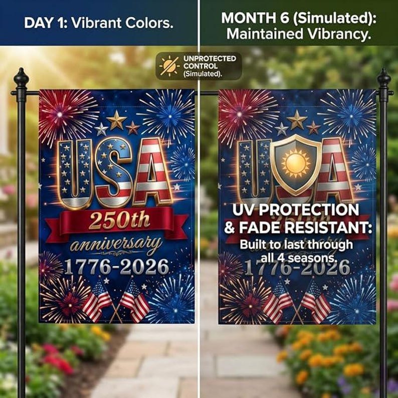 250th Anniversary USA Gifts, 250 Anniversary Usa Yard Flag