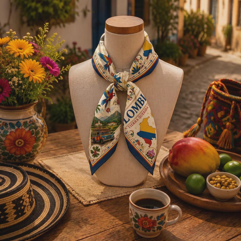 Custom Colombia Scarf, Custom Colombia Bandana