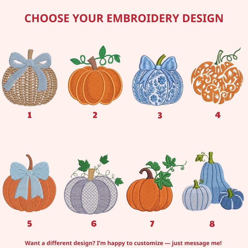 Embroidered Pumpkin Fall Wreath Sash, Custom Monogram Thanksgiving Decor, Cotton Fabric Spice or Terracotta
