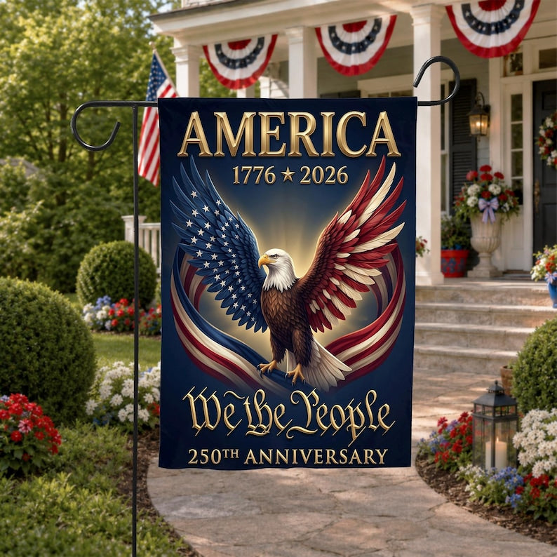 250 Anniversary Usa Garden Flag