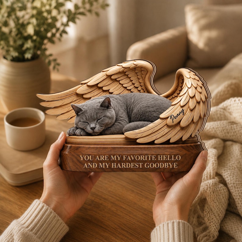 Personalized Pet Memorial Wooden Block, Custom Pet Loss Gift, Dog Remembrance Plaque, Sympathy Keepsake