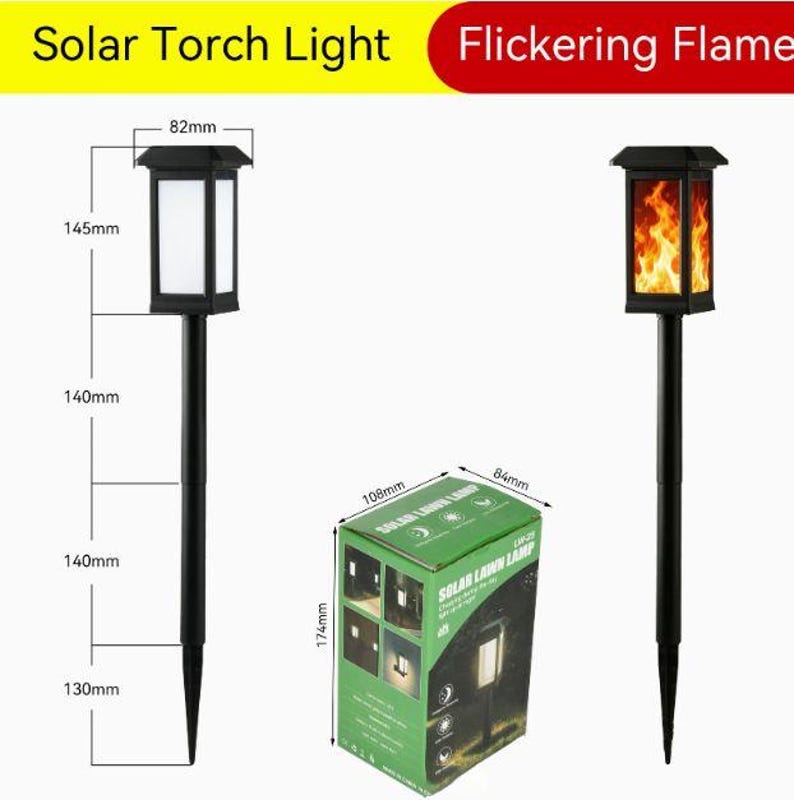 Personalized Photo Memorial Solar Garden Stake Light, Custom Name & Year Waterproof Lantern