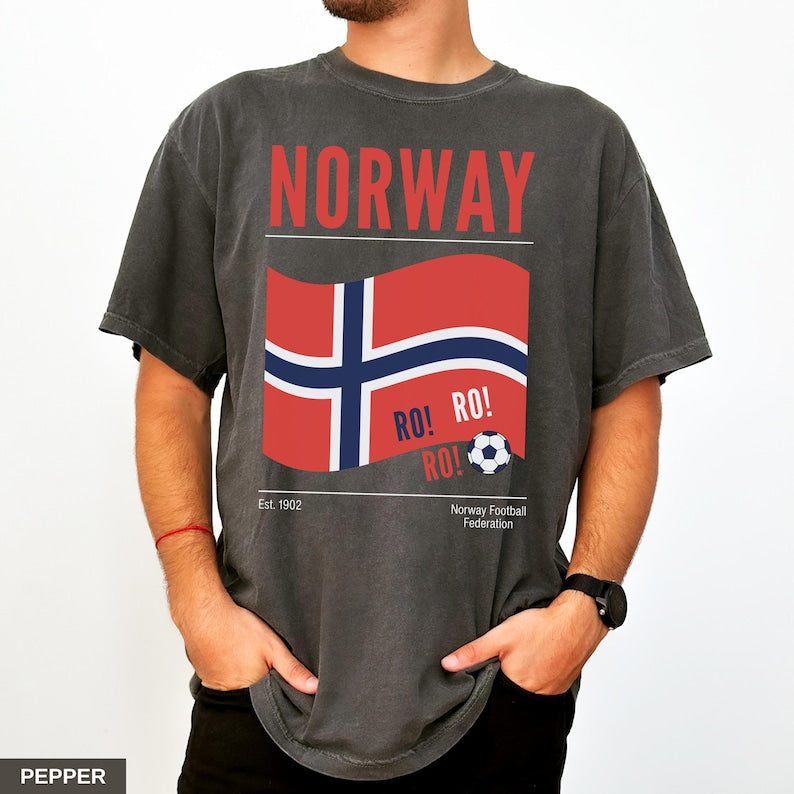 Norway Fan Shirt, Soccer Game Day T-Shirt, Men's and Women's Norway Team Tee