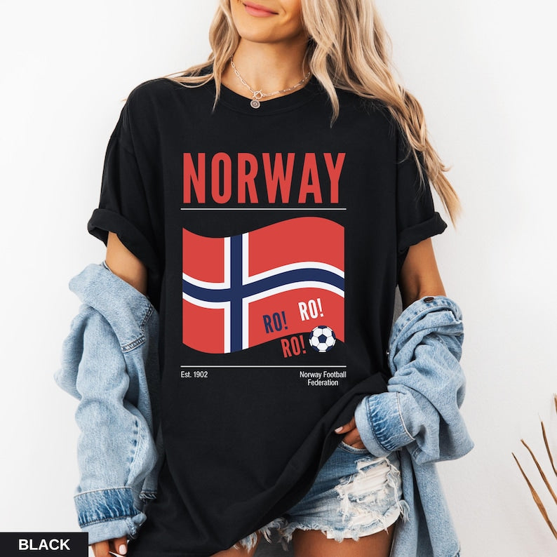 Norway Fan Shirt, Soccer Game Day T-Shirt, Men's and Women's Norway Team Tee